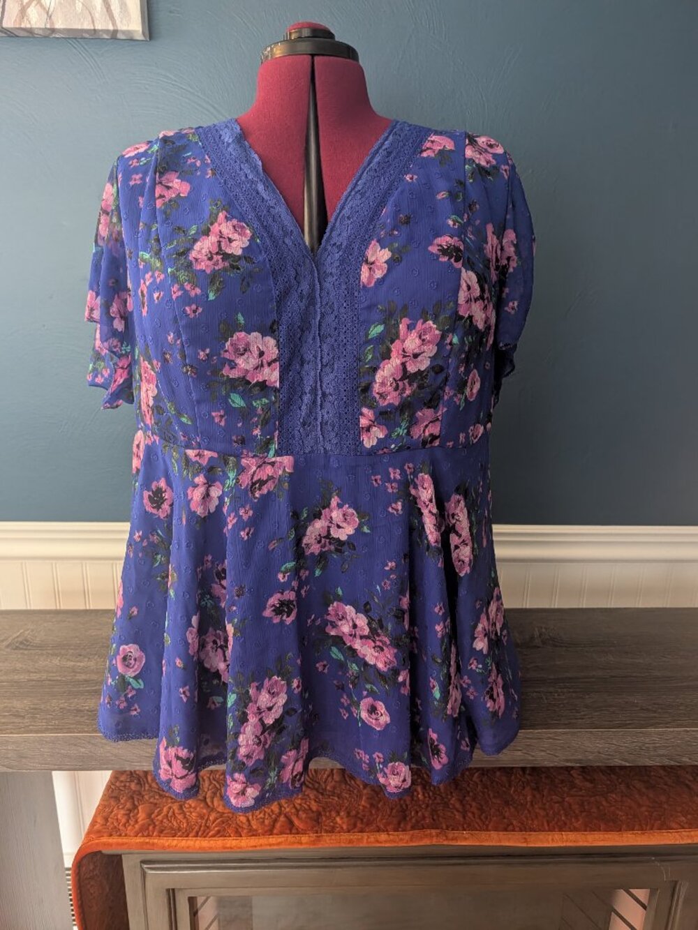 Torrid size 3 purple/blue top